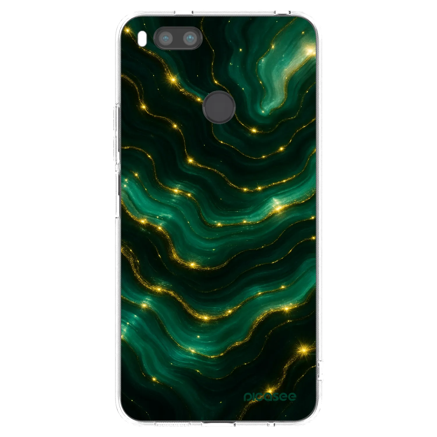 Picasee Xiaomi Mi A1 Global Hülle - Transparentes Silikon - Emerald