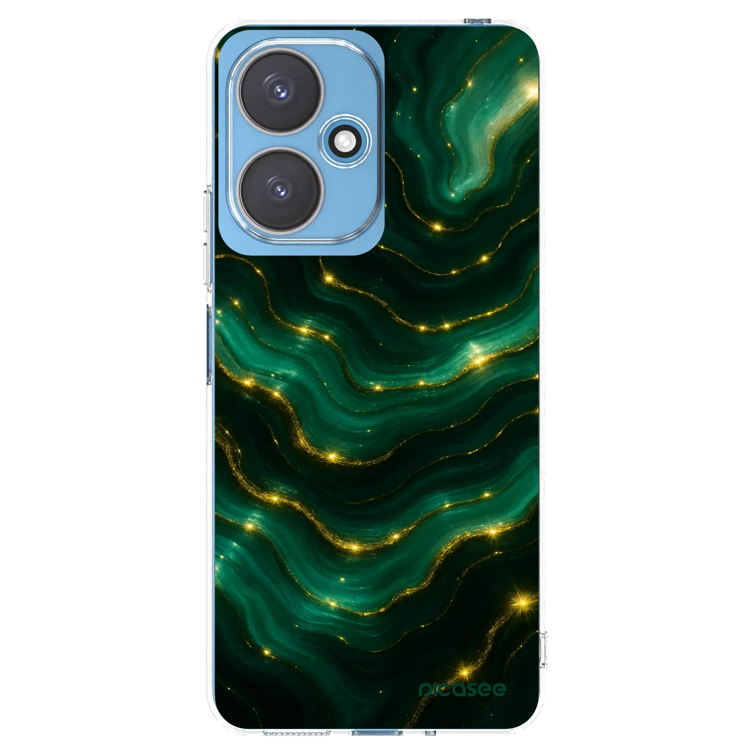 Picasee Xiaomi Redmi 13C 5G Hülle - Transparentes Silikon - Emerald