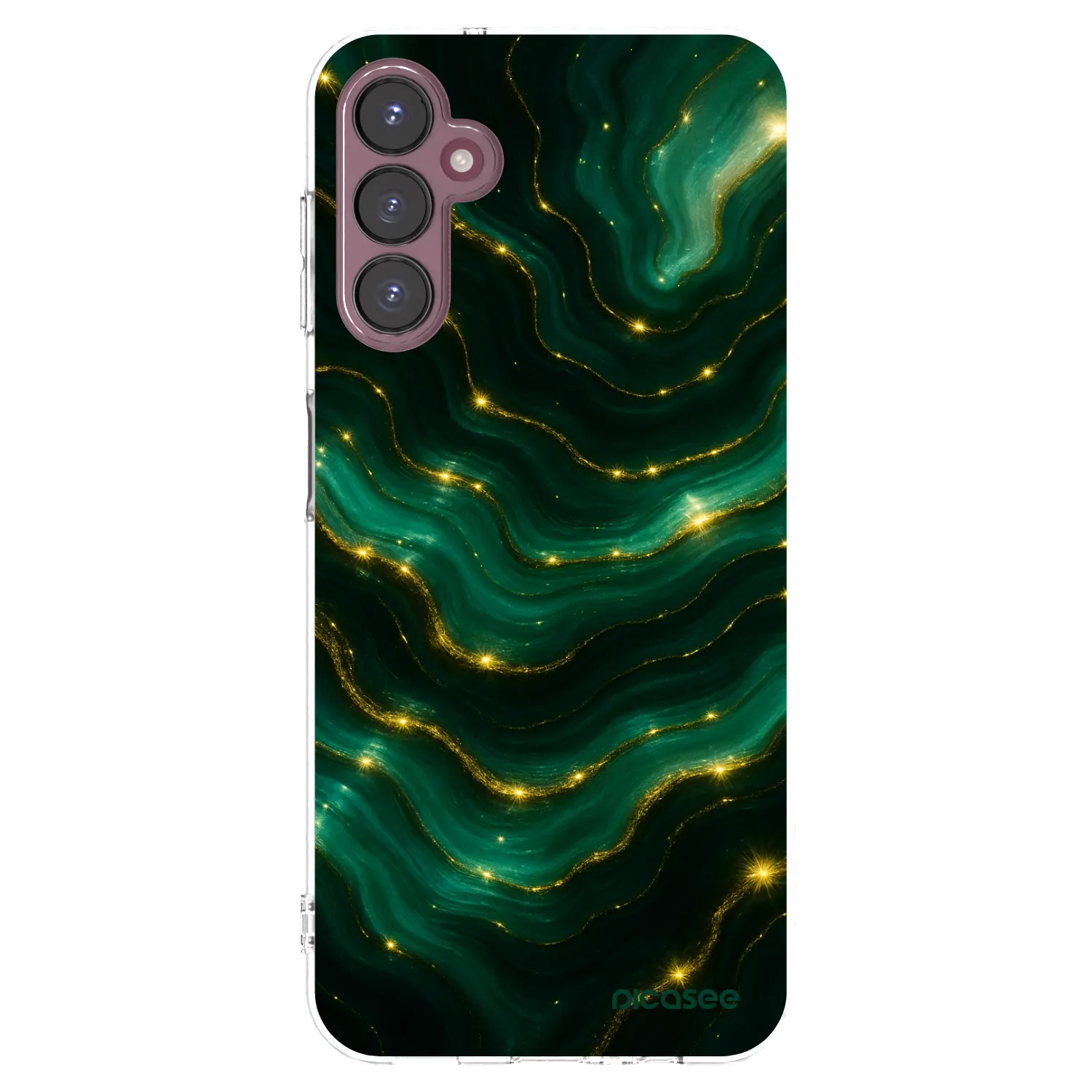 Picasee Samsung Galaxy A05s A057G Hülle - Transparentes Silikon - Emerald