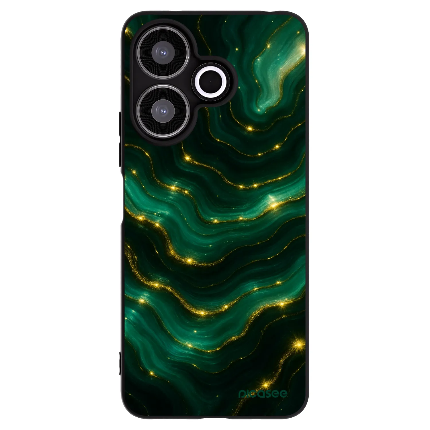 Picasee Xiaomi Redmi 13 4G Hülle - Schwarzes Silikon - Emerald
