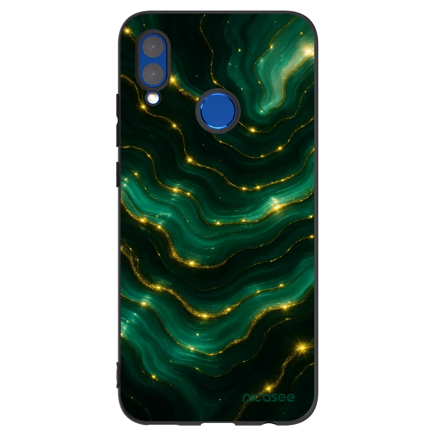 Picasee Huawei P Smart 2019 Hülle - Schwarzes Silikon - Emerald