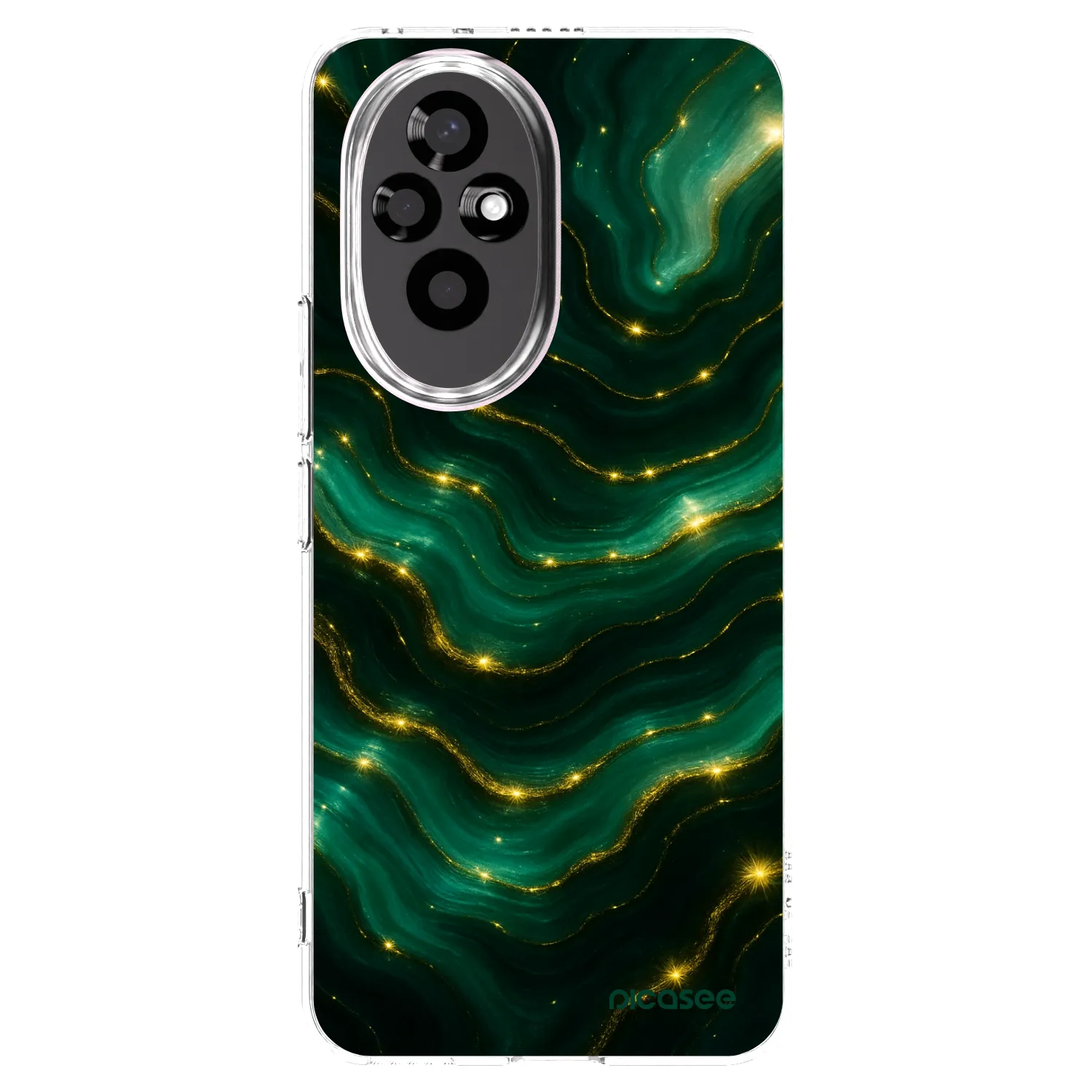 Picasee Honor 200 Pro 5G Hülle - Transparentes Silikon - Emerald