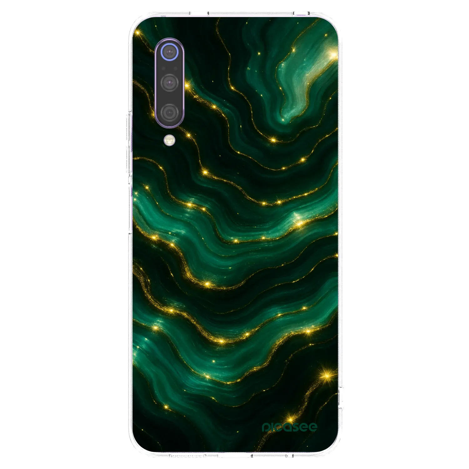 Picasee Xiaomi Mi 9 Hülle - Transparentes Silikon - Emerald
