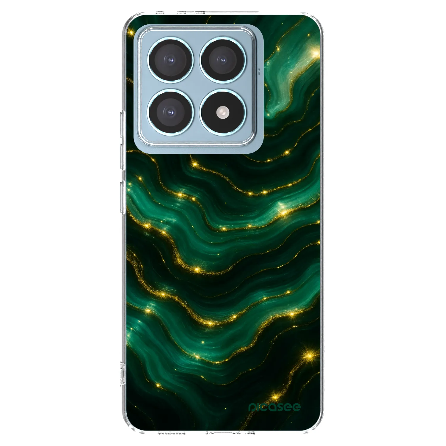 Picasee Xiaomi 14T Pro Hülle - Transparentes Silikon - Emerald
