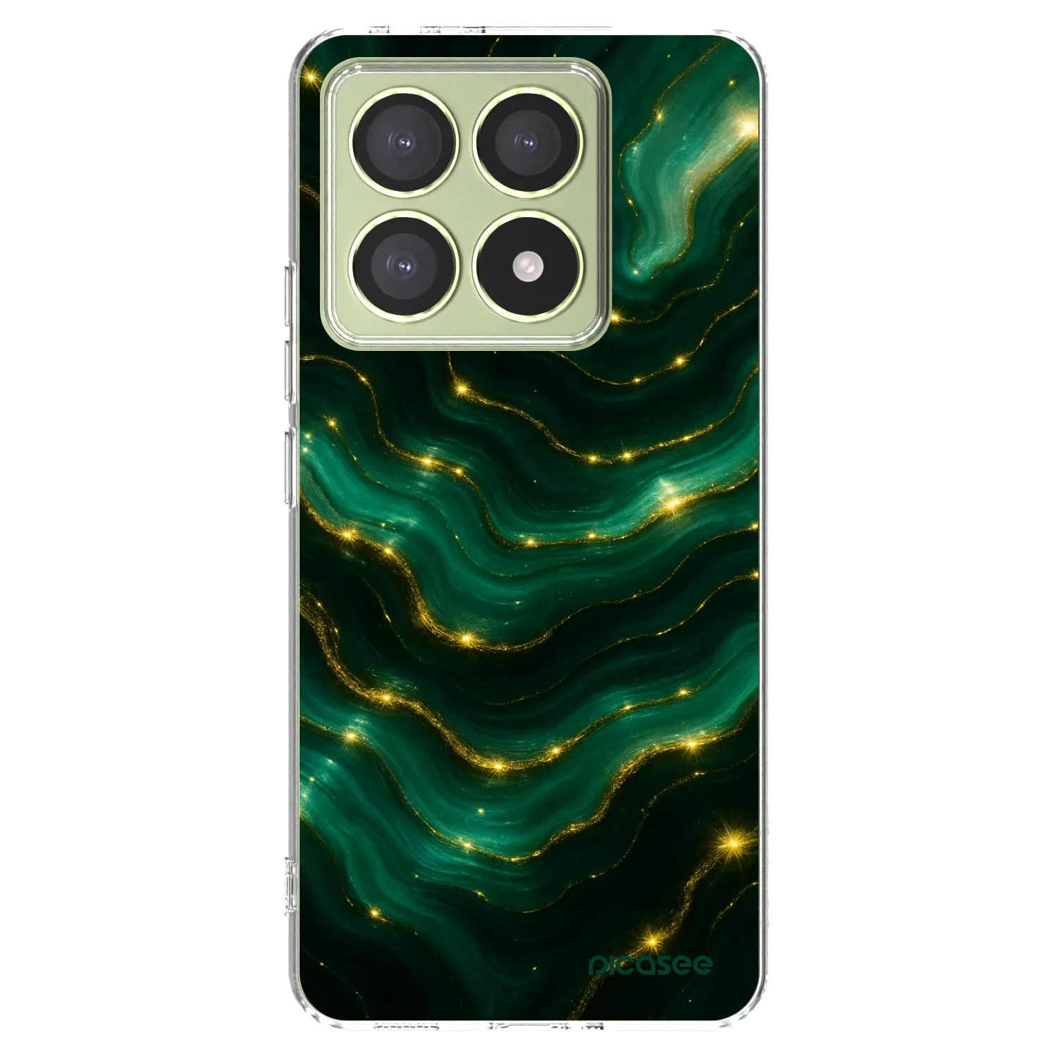 Picasee Xiaomi 14T Hülle - Transparentes Silikon - Emerald