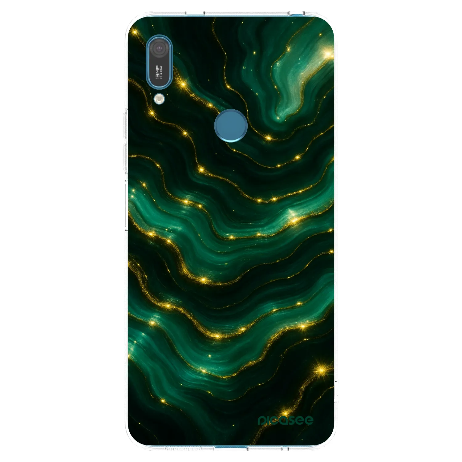 Picasee Huawei Y7 2019 Hülle - Transparentes Silikon - Emerald