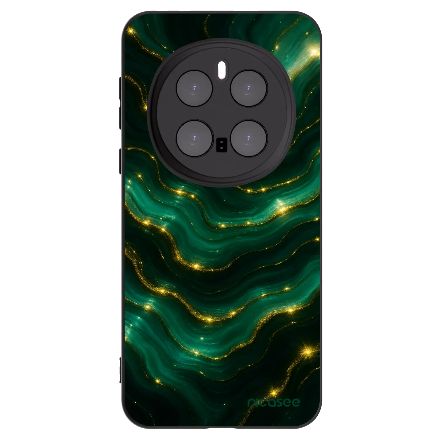 Picasee Honor Magic7 Pro 5G Hülle - Schwarzes Silikon - Emerald