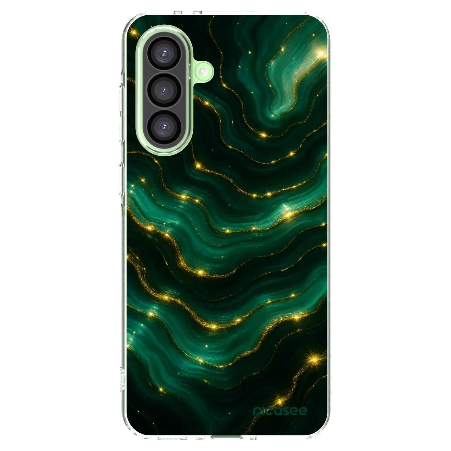 Picasee Samsung Galaxy A26 5G A266B Hülle - Transparentes Silikon - Emerald