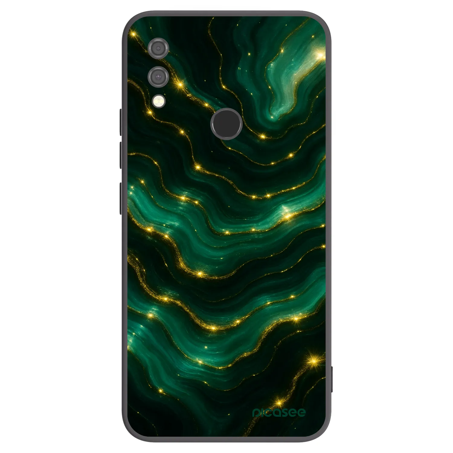 Picasee Xiaomi Redmi Note 7 Hülle - Schwarzes Silikon - Emerald