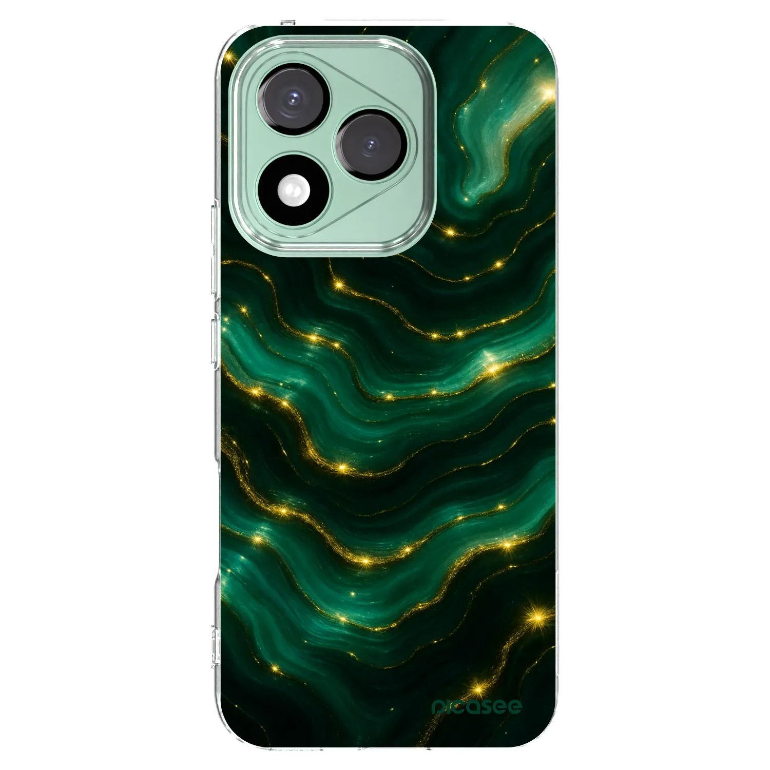 Picasee Honor 400 Lite 5G Hülle - Transparentes Silikon - Emerald