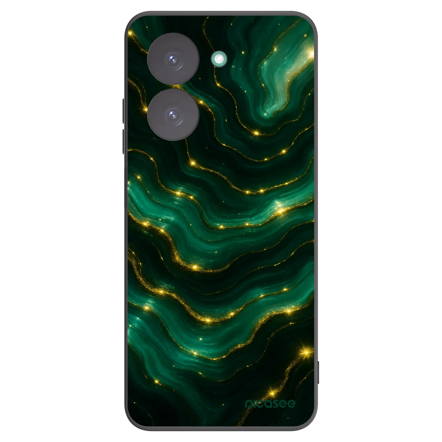 Picasee Xiaomi Redmi A5 Hülle - Schwarzes Silikon - Emerald