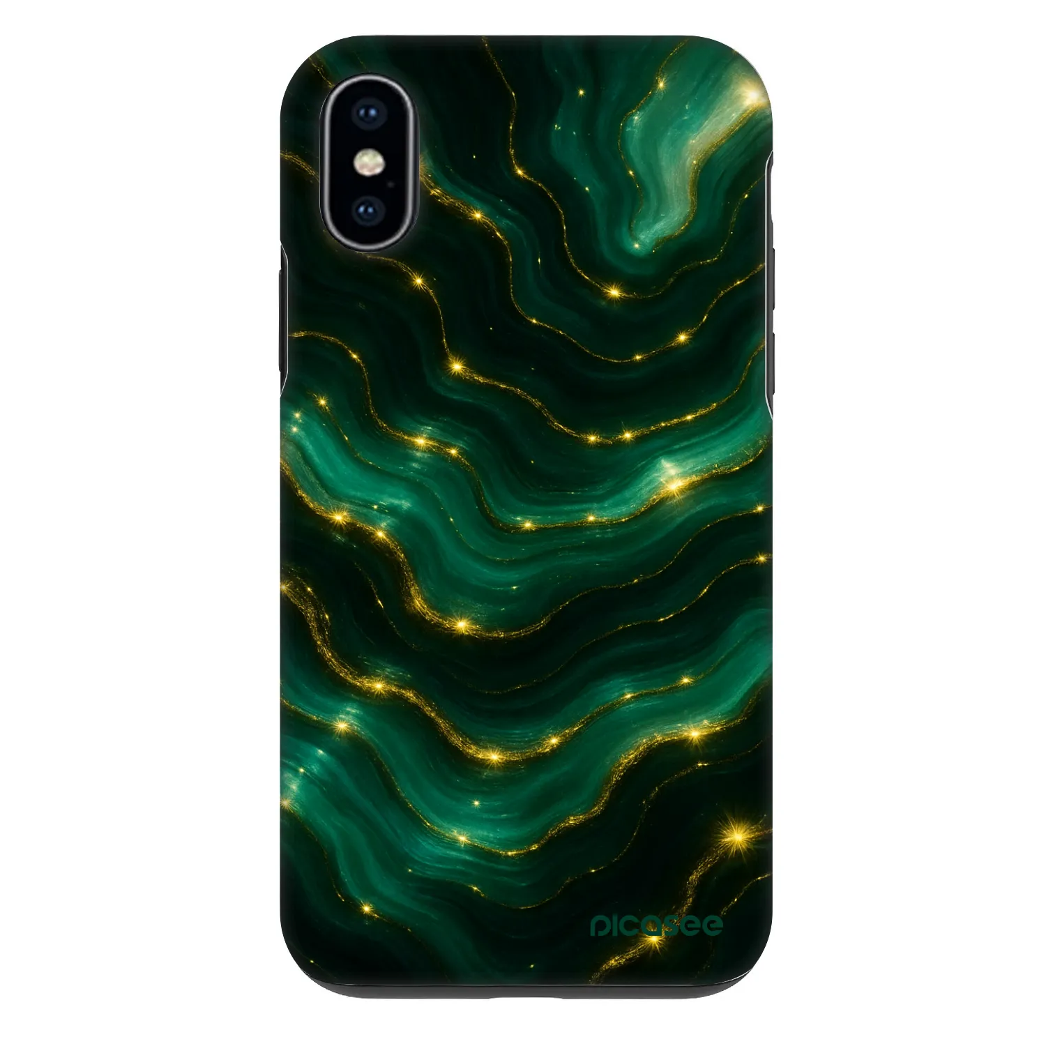 Picasee Fashion Case für Apple iPhone X/XS - Emerald