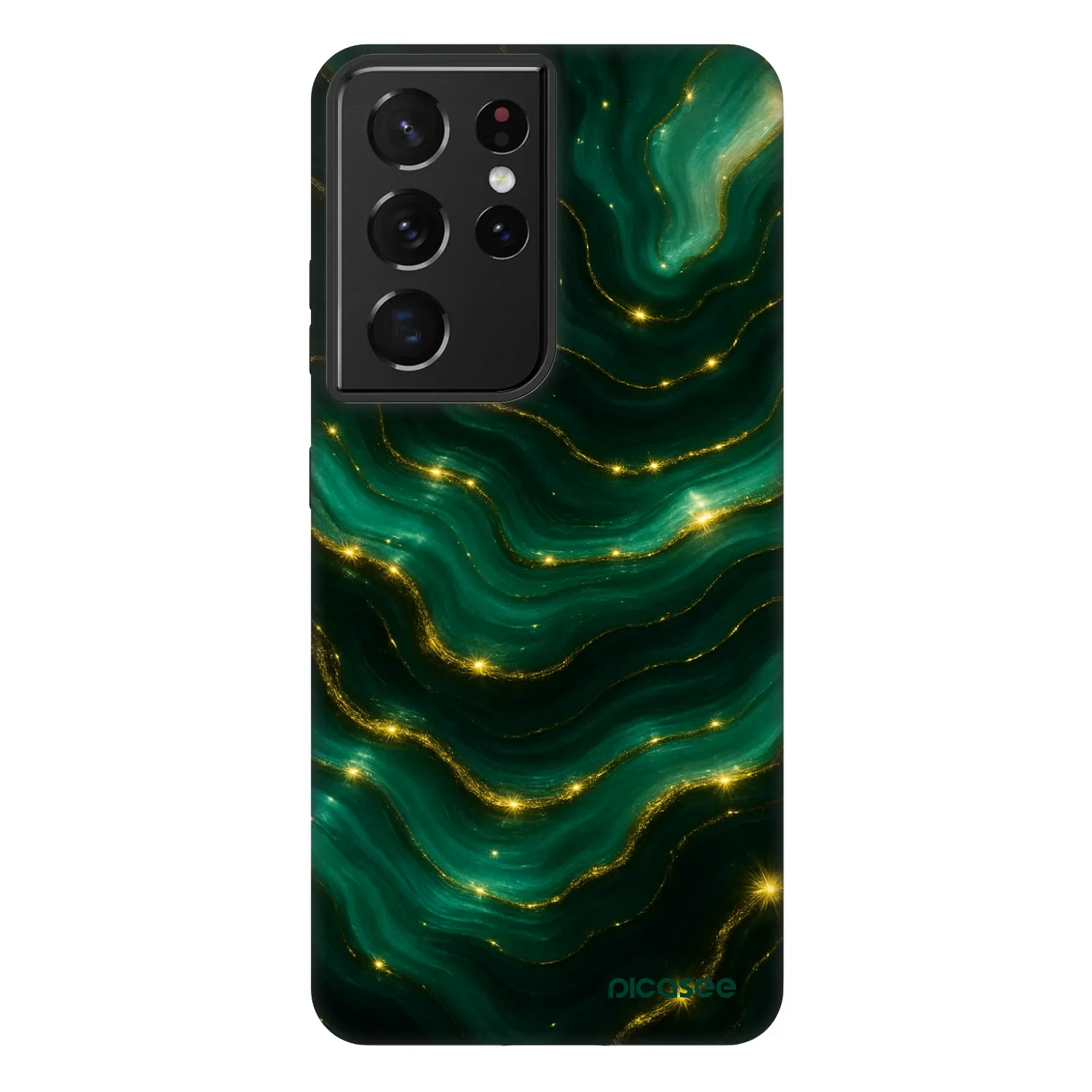 Picasee Fashion Case für Samsung Galaxy S21 Ultra 5G G998B - Emerald
