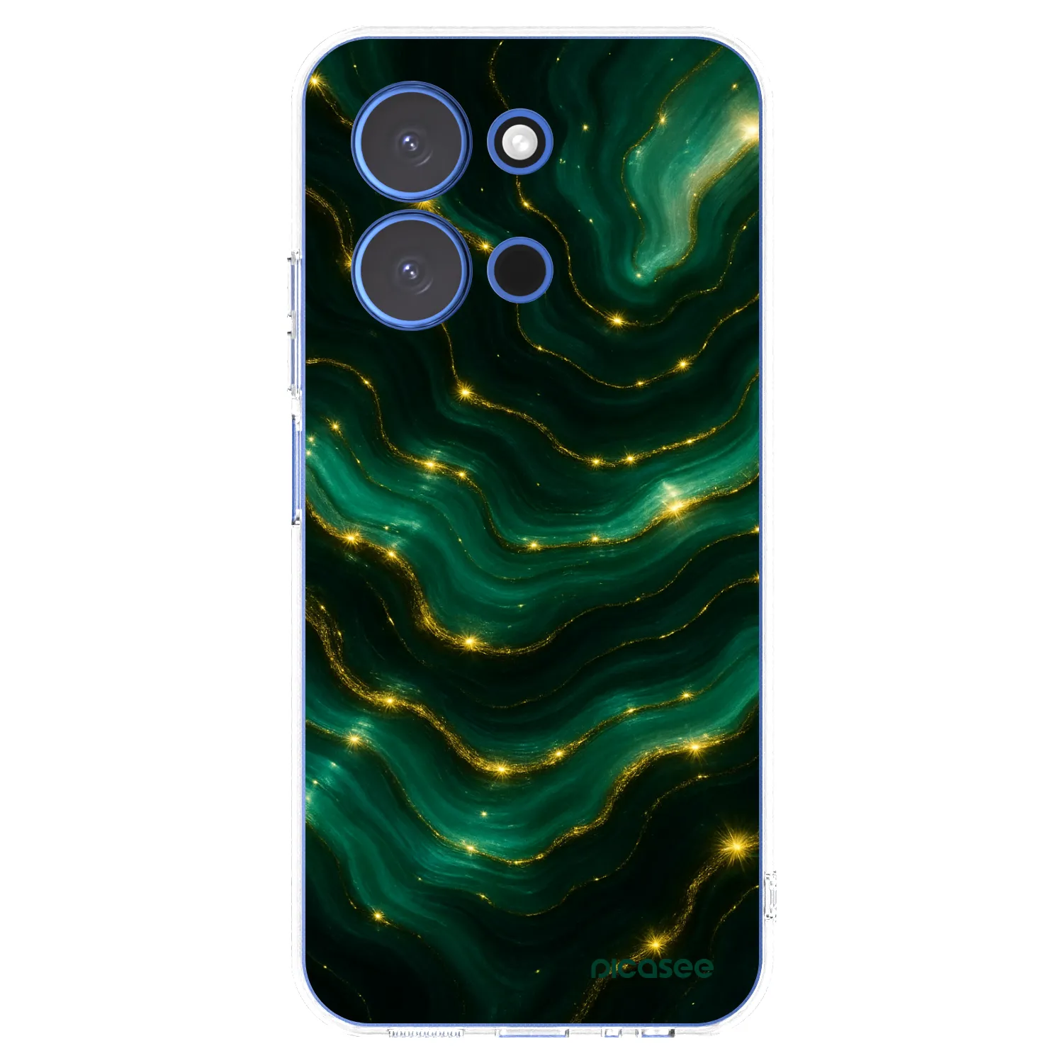 Picasee Xiaomi Redmi 15C 4G Hülle - Transparentes Silikon - Emerald