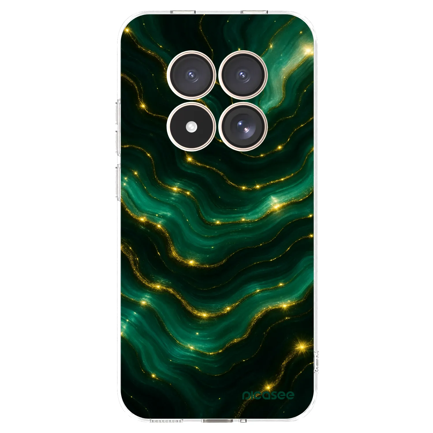 Picasee Xiaomi Redmi Note 15 Pro 4G Hülle - Transparentes Silikon - Emerald