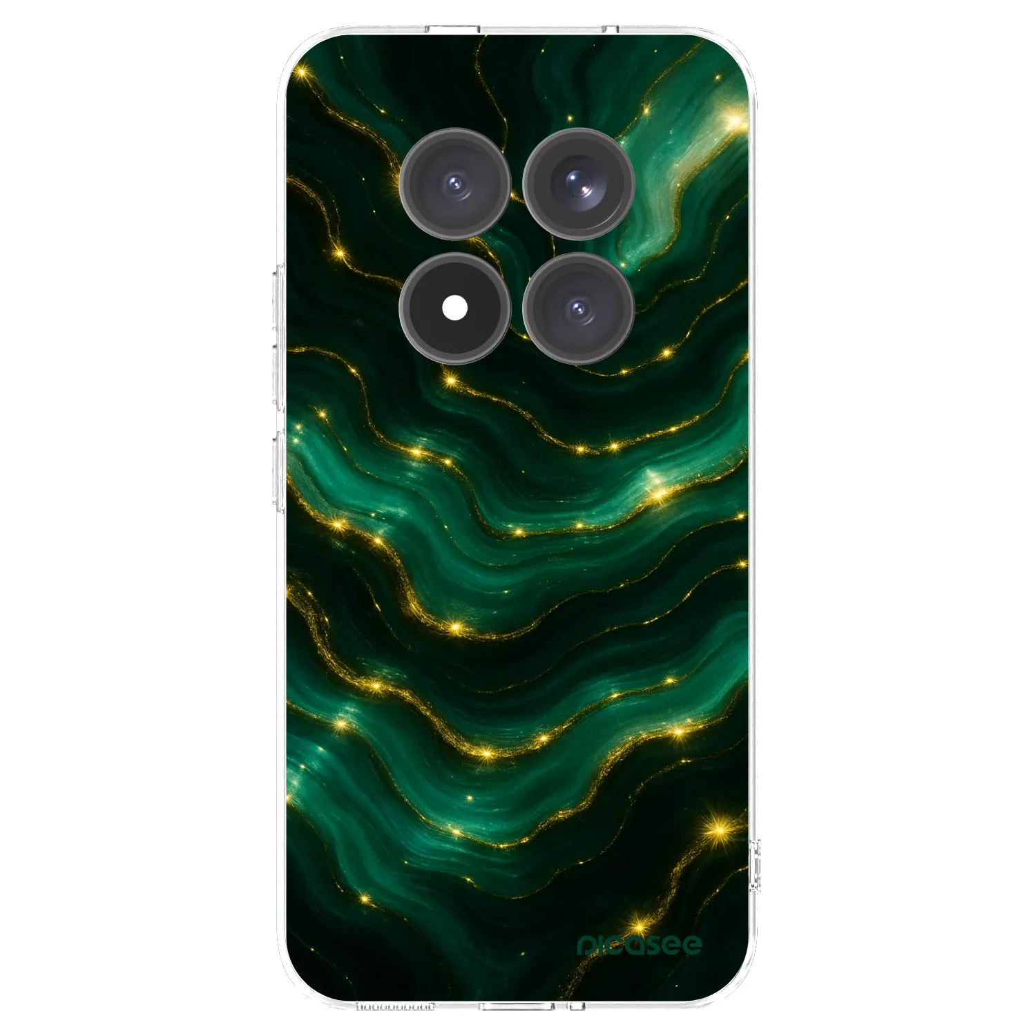 Picasee Xiaomi Redmi Note 15 Pro+ Hülle - Transparentes Silikon - Emerald