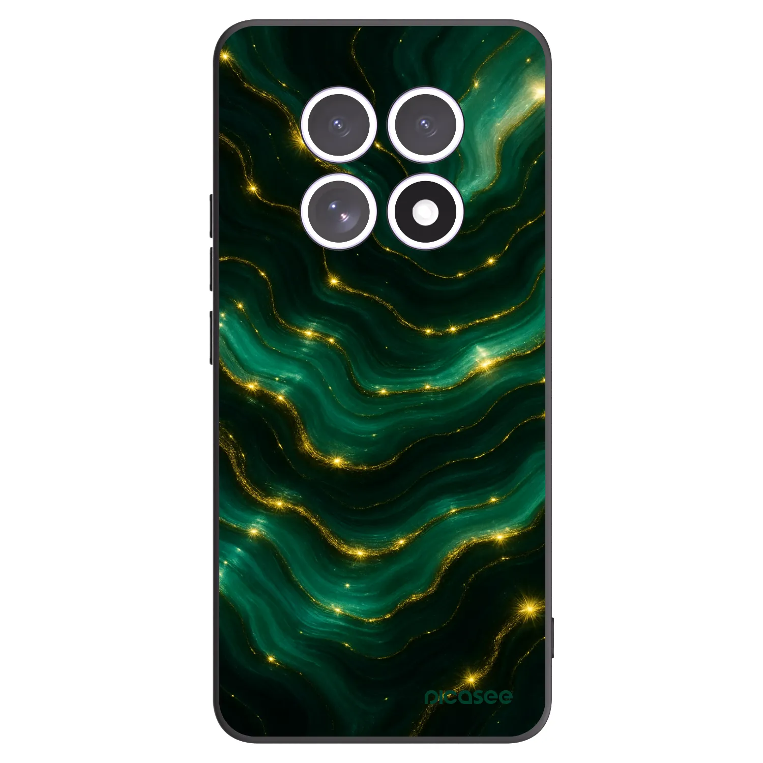 Picasee Xiaomi Redmi Note 15 Hülle - Schwarzes Silikon - Emerald