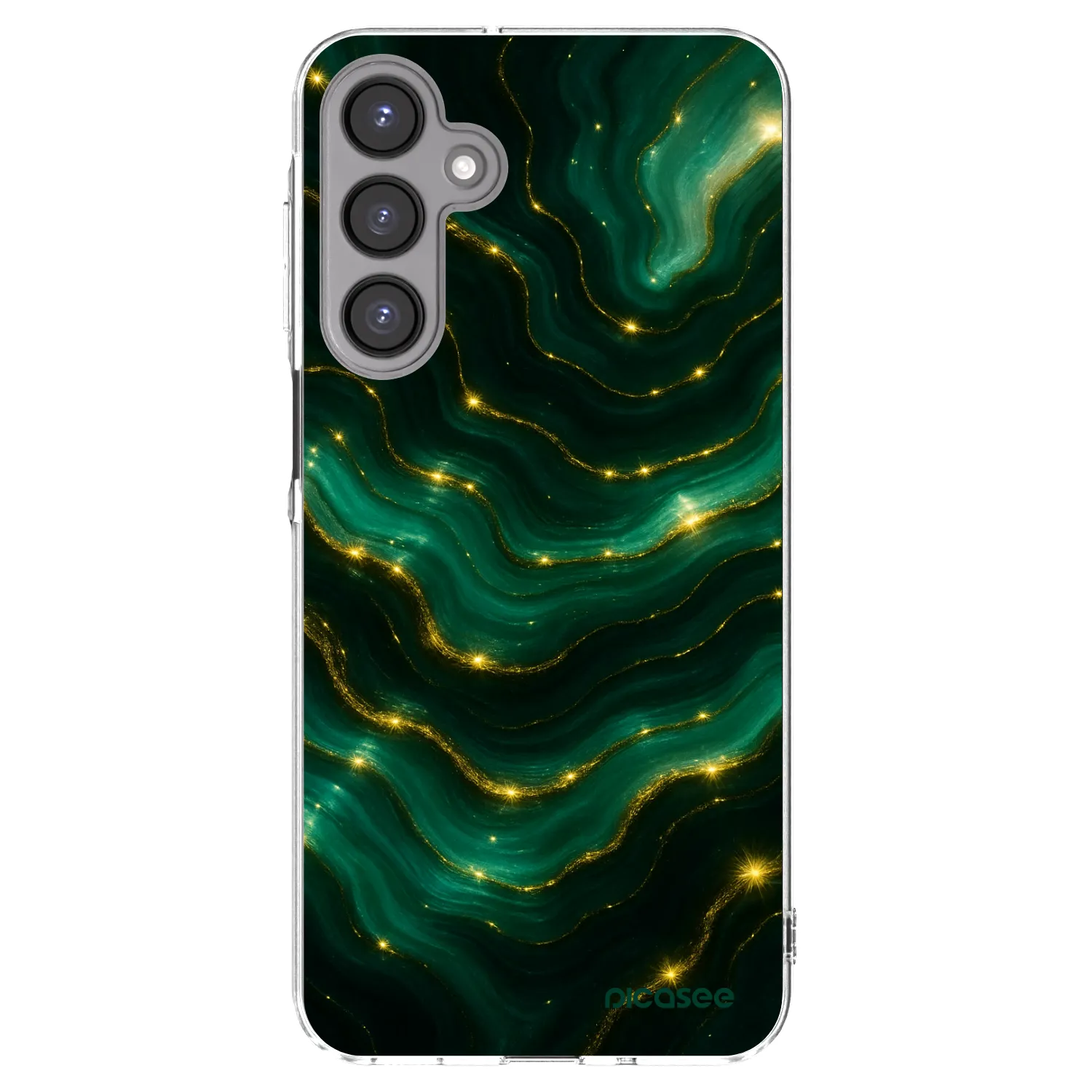 Picasee Samsung Galaxy A16 4G Hülle - Transparentes Silikon - Emerald
