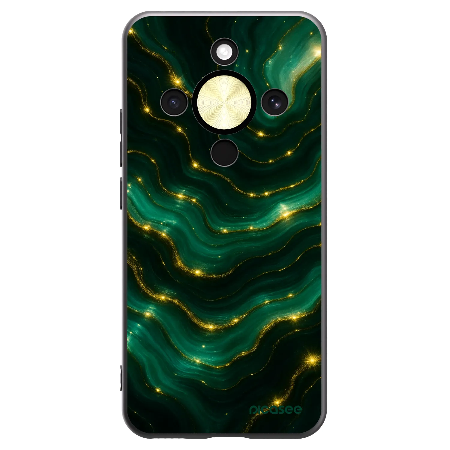 Picasee Honor Magic8 Lite 5G Hülle - Schwarzes Silikon - Emerald