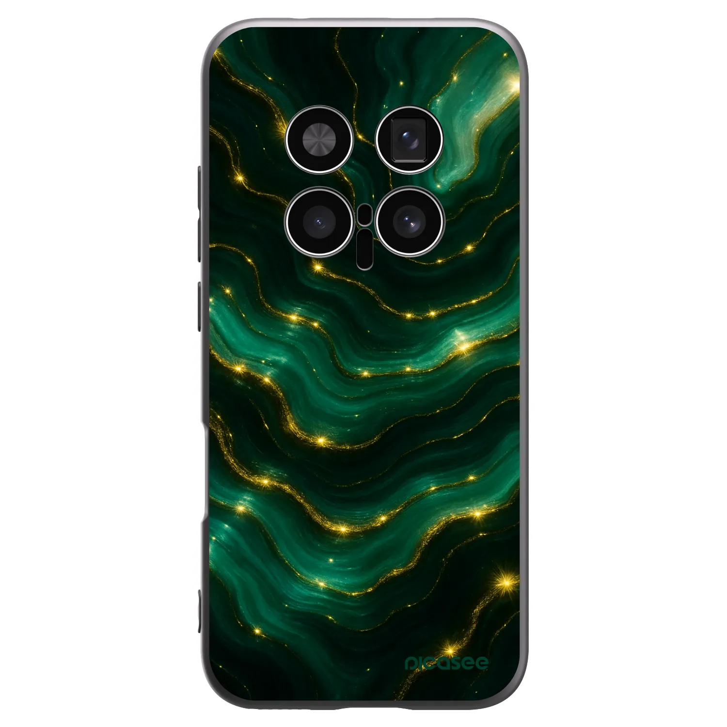 Picasee Honor Magic8 Pro 5G Hülle - Schwarzes Silikon - Emerald