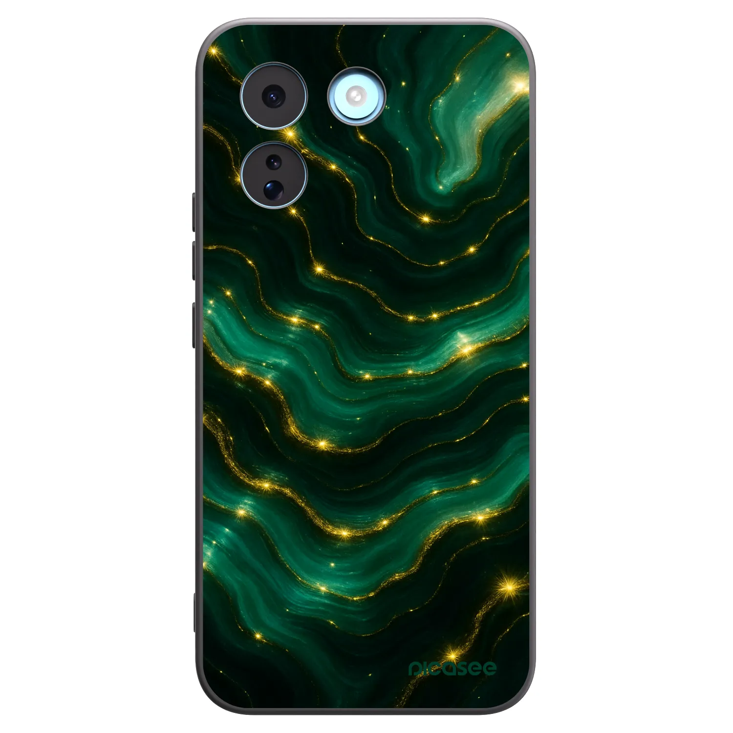 Picasee Xiaomi Redmi Note 17 Pro MAX 5G Hülle - Schwarzes Silikon - Emerald