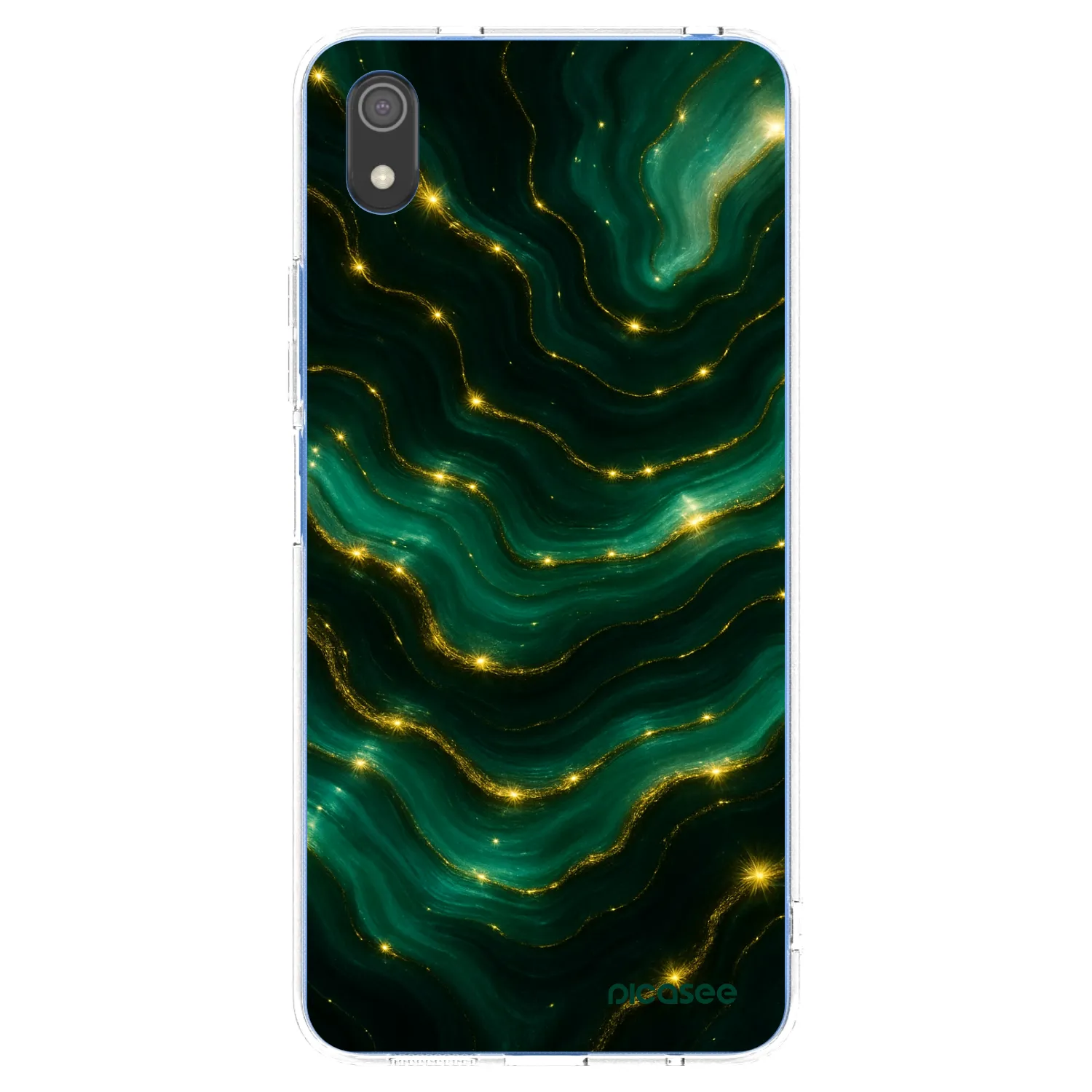 Picasee Xiaomi Redmi 7A Hülle - Transparentes Silikon - Emerald