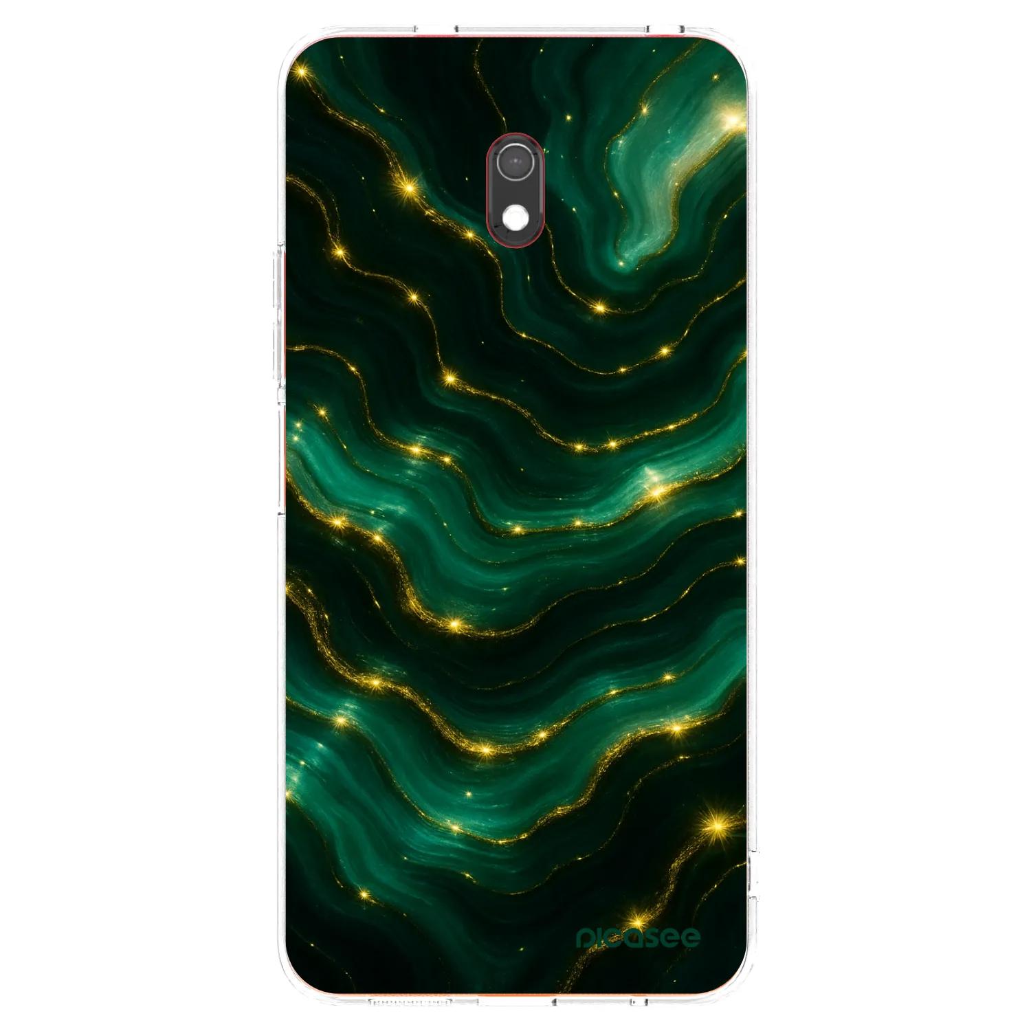 Picasee Xiaomi Redmi 8A Hülle - Transparentes Silikon - Emerald