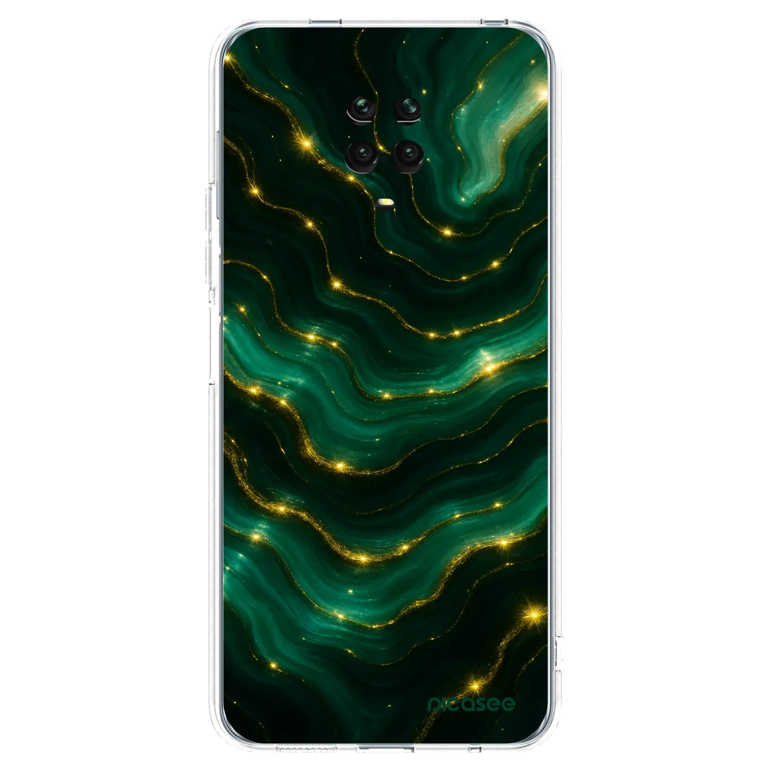 Picasee Xiaomi Redmi Note 9 Pro Hülle - Transparentes Silikon - Emerald