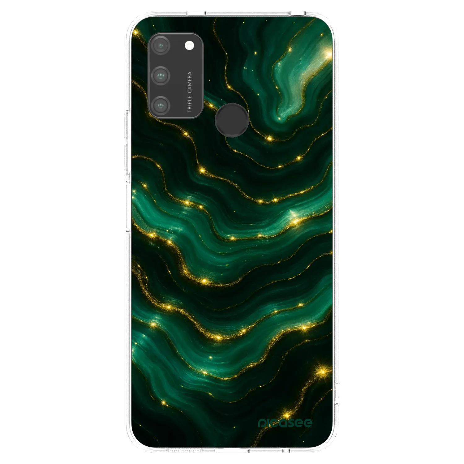 Picasee Honor 9A Hülle - Transparentes Silikon - Emerald