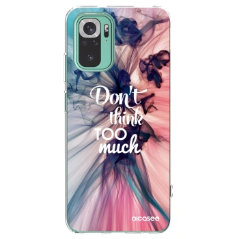Picasee Xiaomi Redmi Note 10 Pro Hülle - Transparentes Silikon - Don't think TOO much