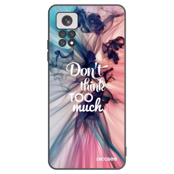 Picasee Xiaomi Redmi Note 11 Hülle - Schwarzes Silikon - Don't think TOO much