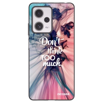 Picasee Xiaomi Redmi Note 12 Pro+ 5G Hülle - Schwarzes Silikon - Don't think TOO much