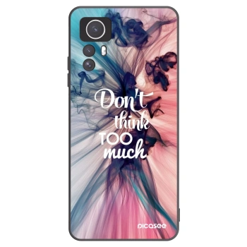 Picasee Xiaomi Redmi Note 12S Hülle - Schwarzes Silikon - Don't think TOO much