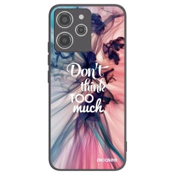 Picasee Xiaomi Redmi 12 4G Hülle - Schwarzes Silikon - Don't think TOO much