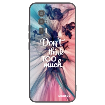 Picasee Xiaomi Poco F5 Pro 5G Hülle - Schwarzes Silikon - Don't think TOO much