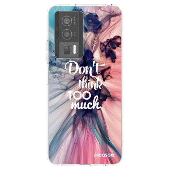 Picasee Xiaomi Poco F5 Pro 5G Hülle - Transparentes Silikon - Don't think TOO much