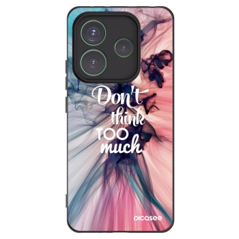 Picasee Xiaomi Redmi Note 14 5G Hülle - Schwarzes Silikon - Don't think TOO much