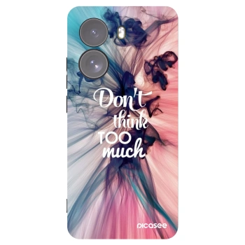 Picasee Xiaomi Poco X7 Hülle - Schwarzes Silikon - Don't think TOO much