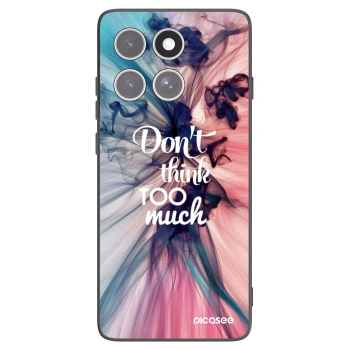 Picasee Motorola Edge 60 Fusion Hülle - Schwarzes Silikon - Don't think TOO much