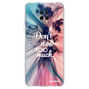 Picasee Xiaomi Redmi Note 9 Pro Hülle - Transparentes Silikon - Don't think TOO much