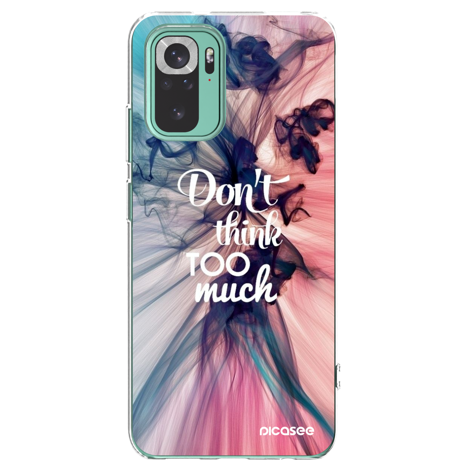 Picasee Xiaomi Redmi Note 10 Pro Hülle - Transparentes Silikon - Don't think TOO much