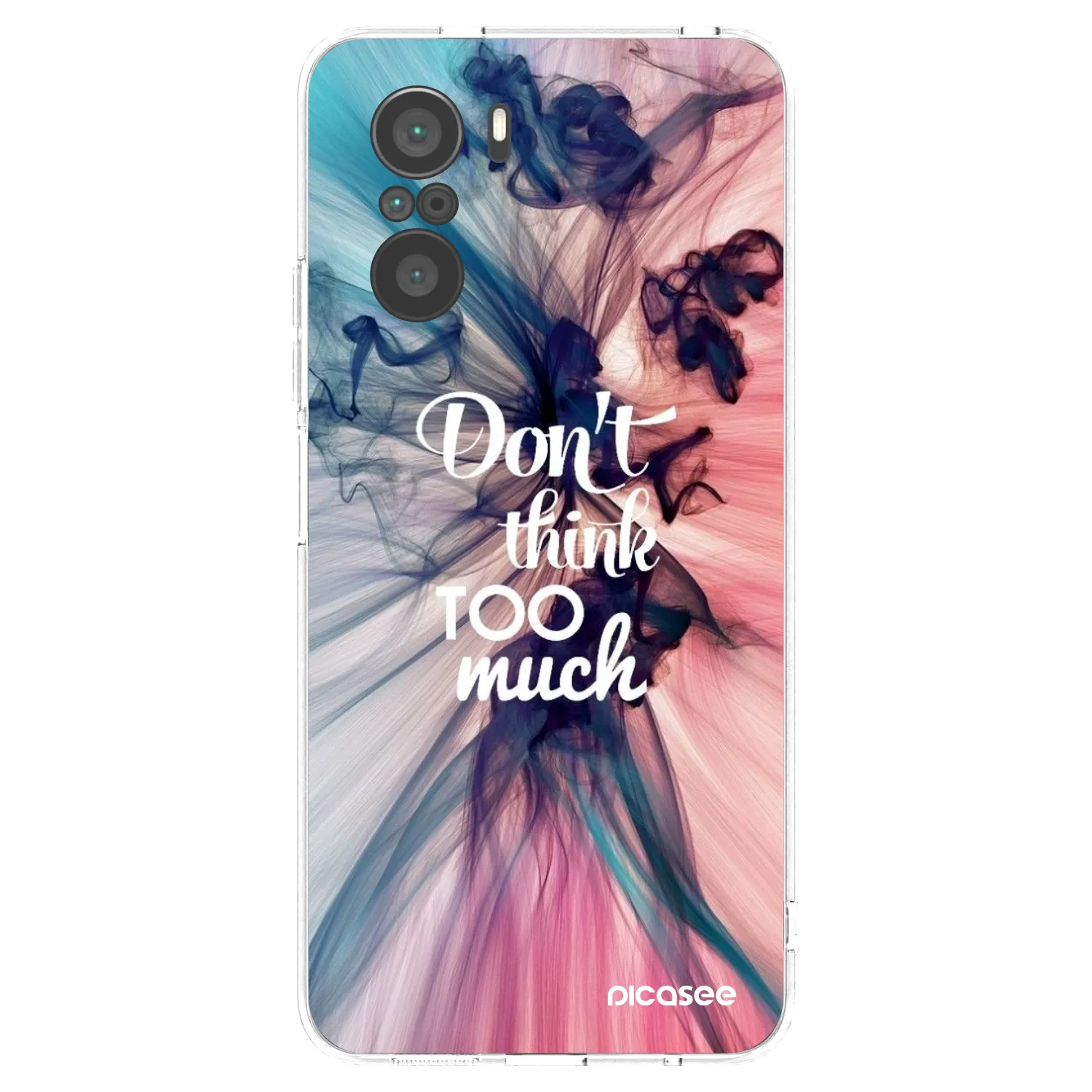 Picasee Xiaomi Poco F3 Hülle - Transparentes Silikon - Don't think TOO much
