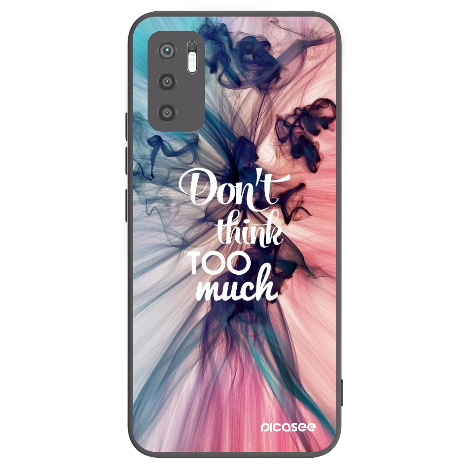 Picasee Xiaomi Redmi Note 10 5G Hülle - Schwarzes Silikon - Don't think TOO much