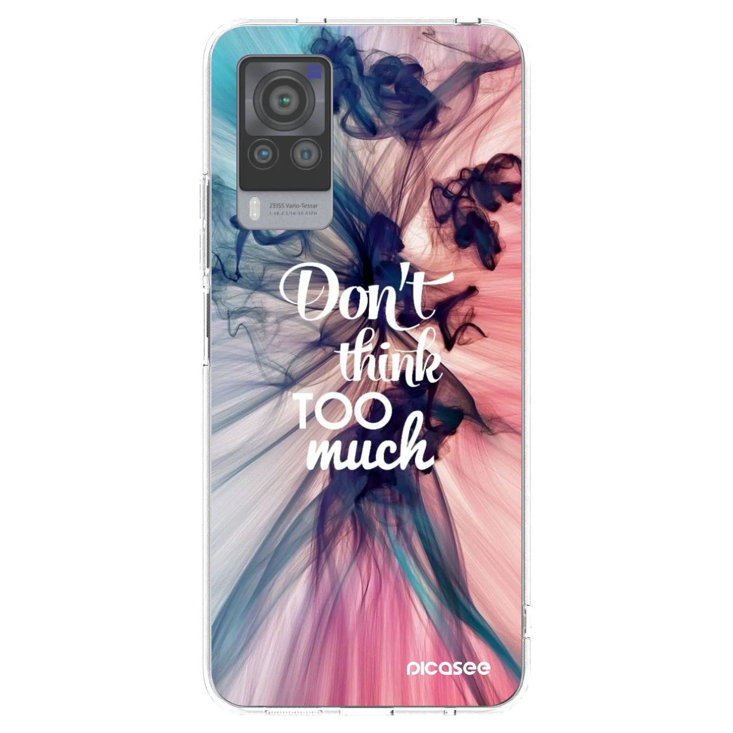 Picasee Vivo X60 Pro 5G Hülle - Transparentes Silikon - Don't think TOO much