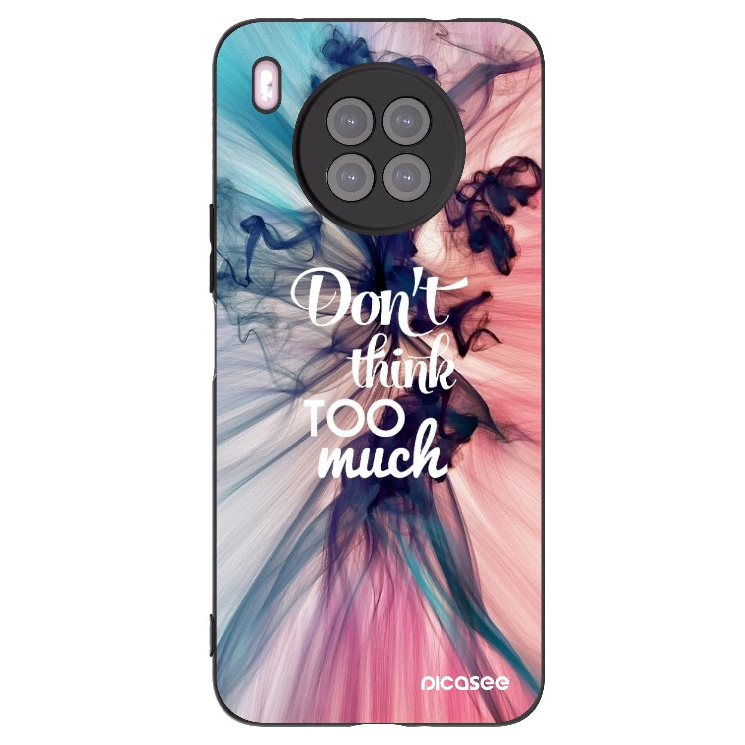 Picasee Huawei Nova 8i Hülle - Schwarzes Silikon - Don't think TOO much