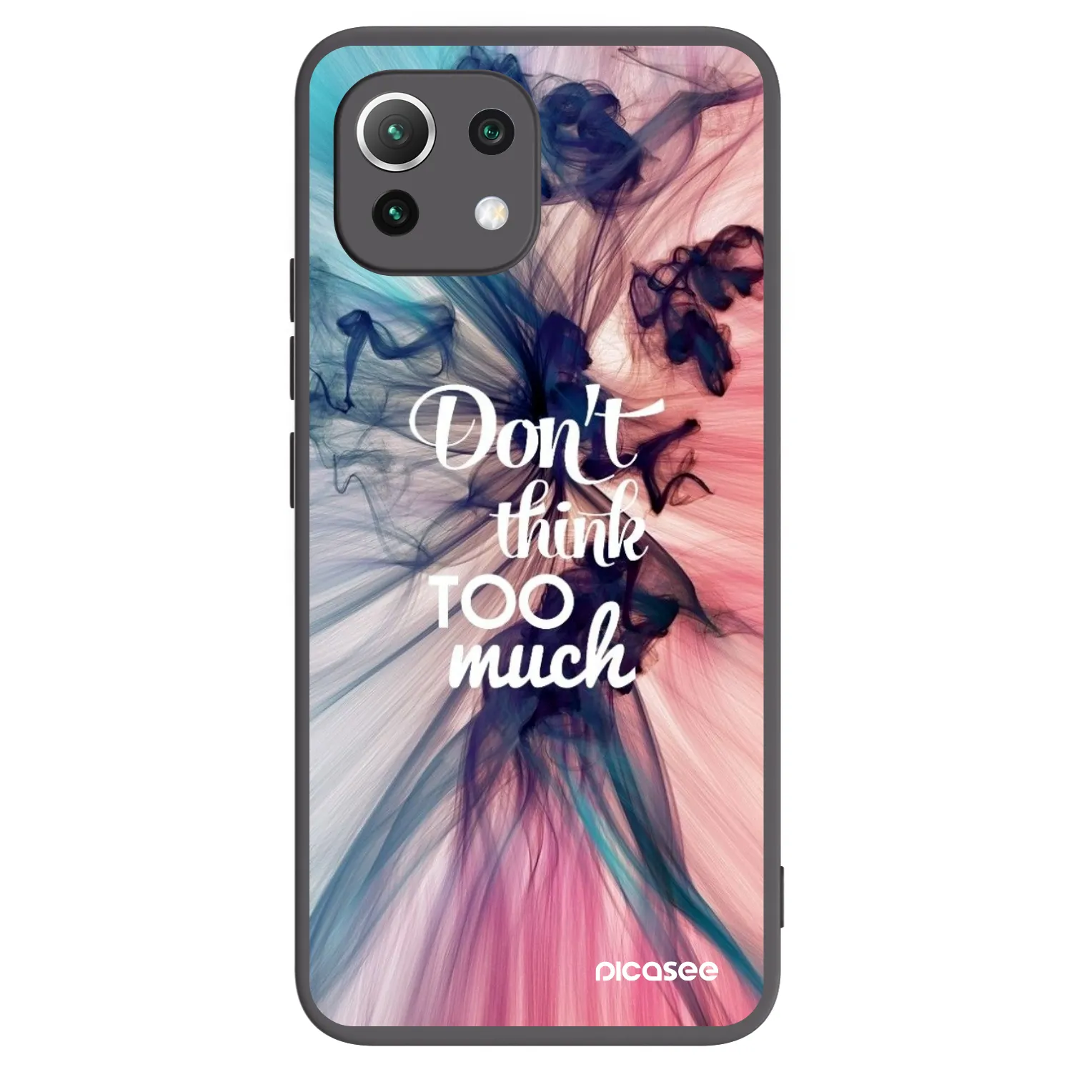 Picasee Xiaomi 11 Lite 5G NE Hülle - Schwarzes Silikon - Don't think TOO much