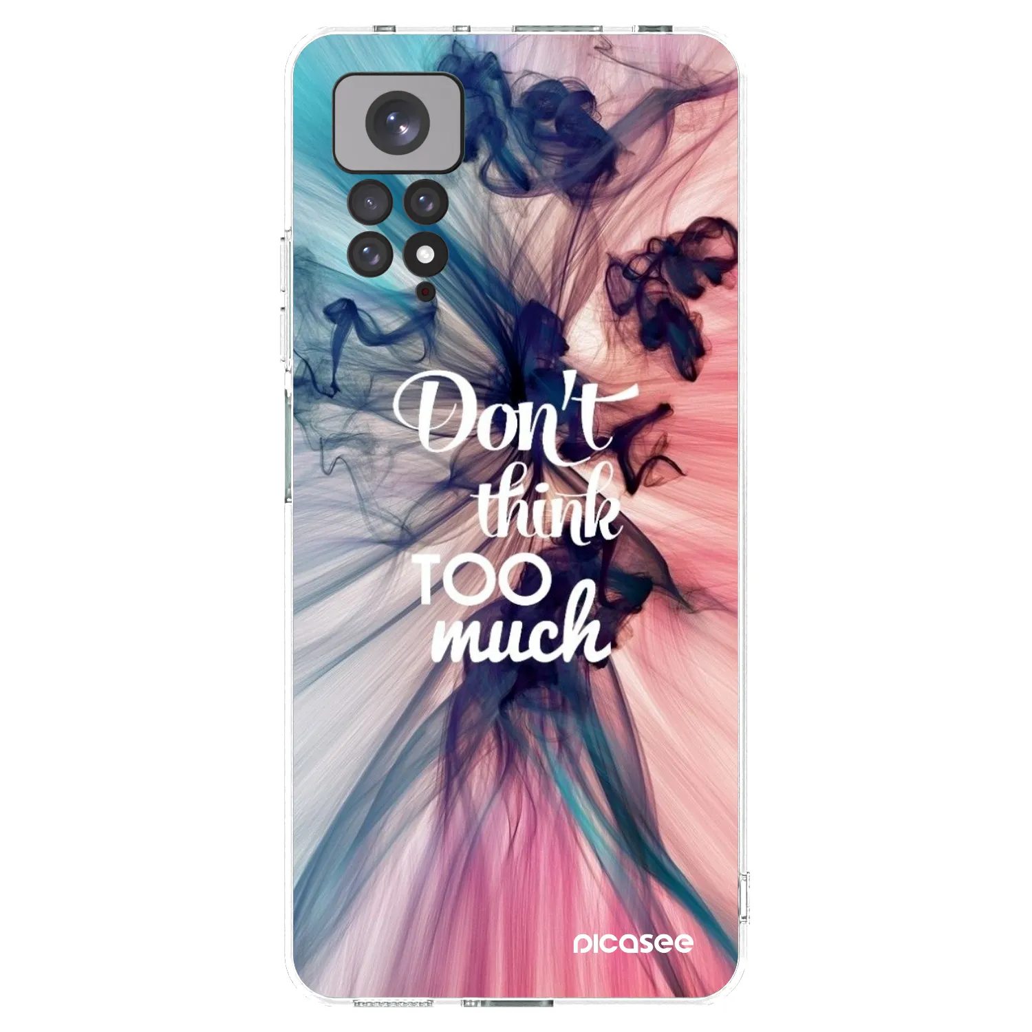 Picasee Xiaomi Redmi Note 11 Hülle - Transparentes Silikon - Don't think TOO much