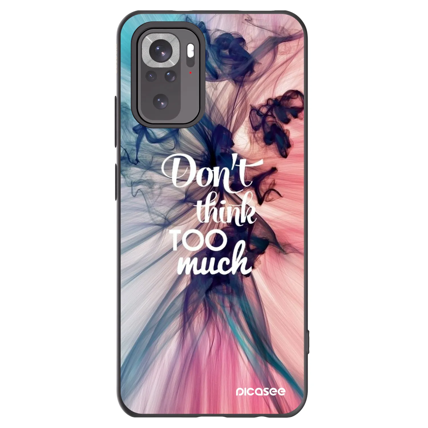 Picasee Xiaomi Redmi Note 11S 4G Hülle - Schwarzes Silikon - Don't think TOO much