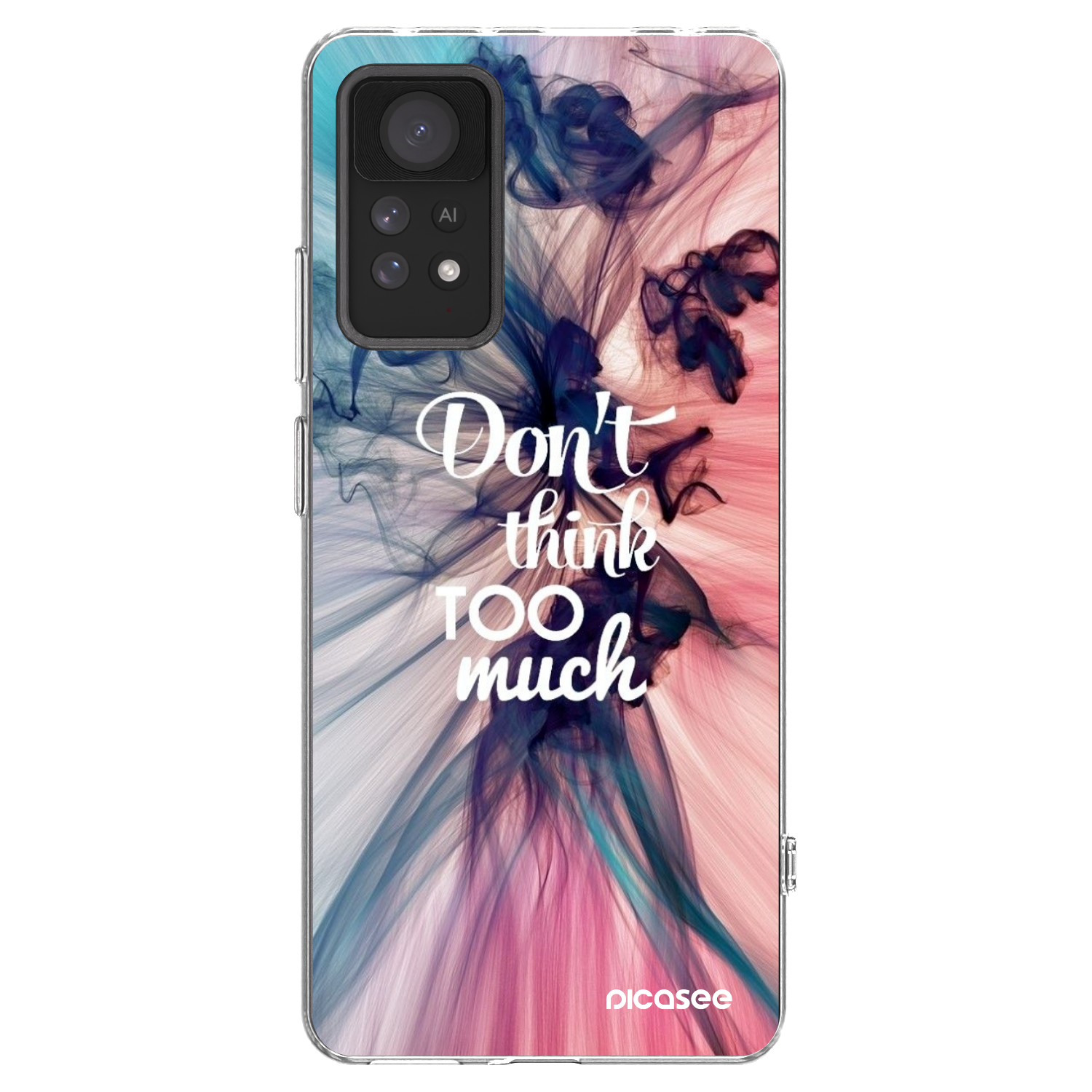Picasee Xiaomi Redmi Note 11 Pro 5G Hülle - Transparentes Silikon - Don't think TOO much