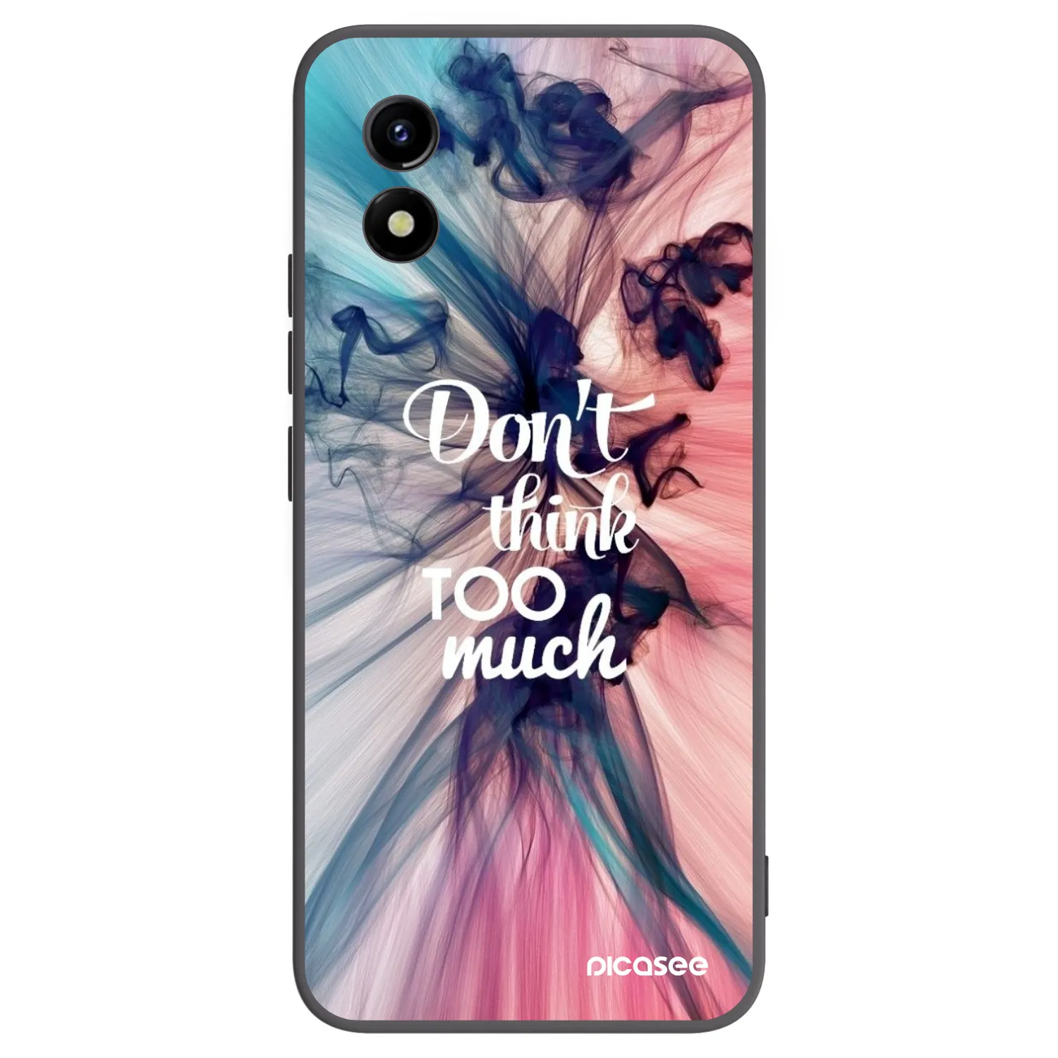 Picasee Vivo Y01 Hülle - Schwarzes Silikon - Don't think TOO much